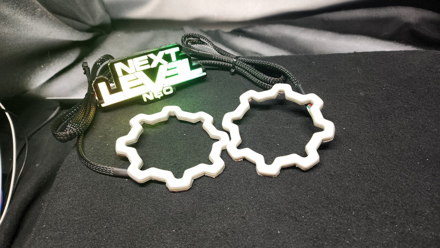 Flow Series Gear Halos - 5v SK6812 RGBW