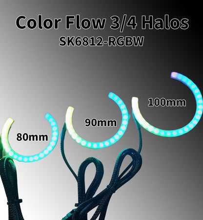 Flow Series 3/4 Halos - 5v SK6812 RGBW