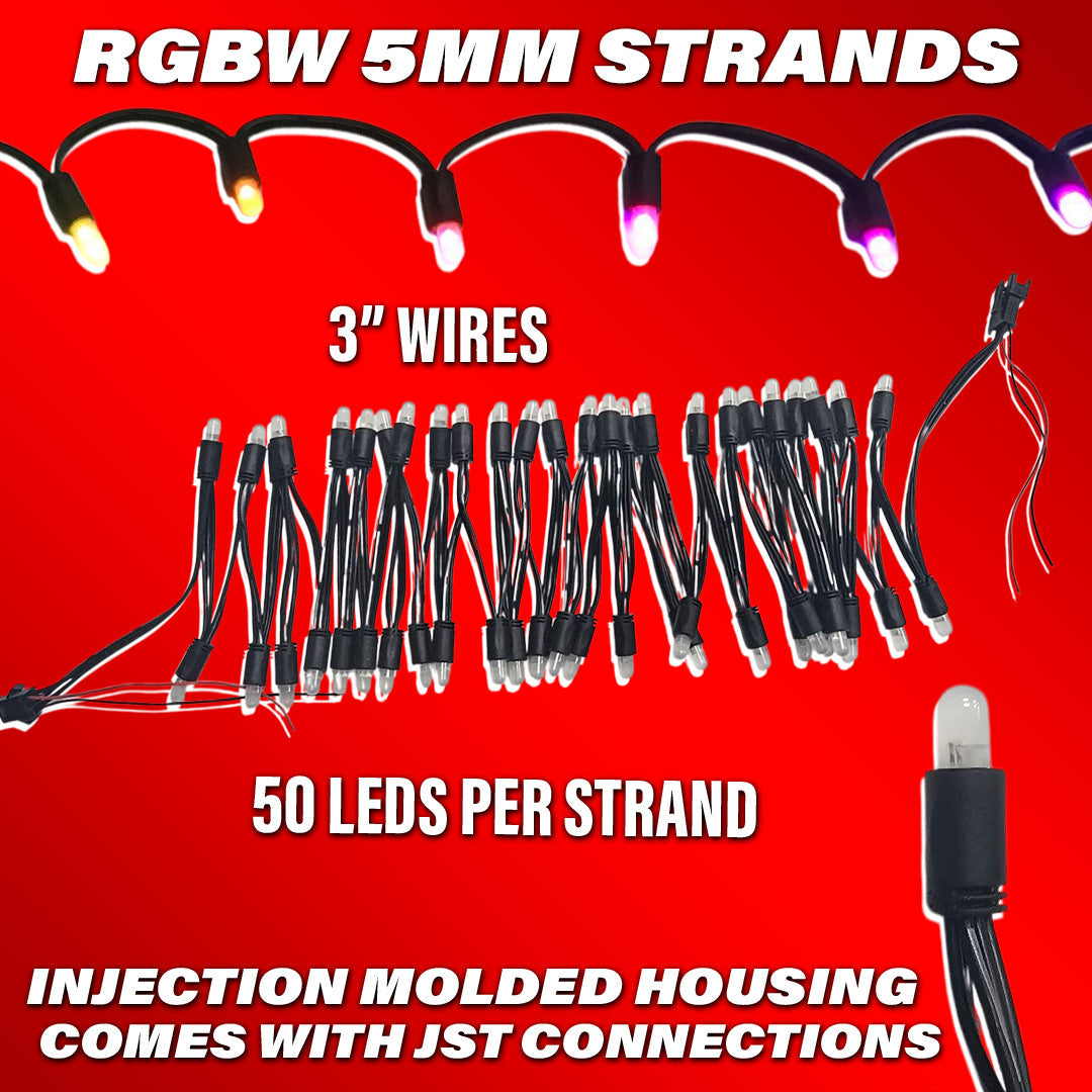 Flow Series RGBW 5mm Strands - 50ct