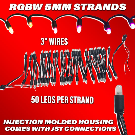 Flow Series RGBW 5mm Strands - 50ct