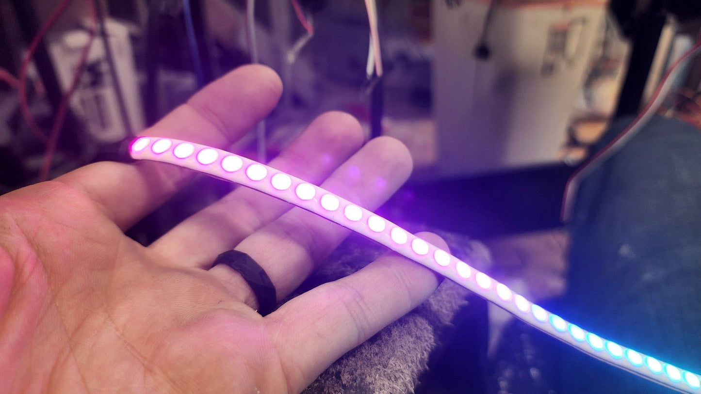 Flow Series 8mm Diffused Flexible Strips - 5v SK6812 RGBW