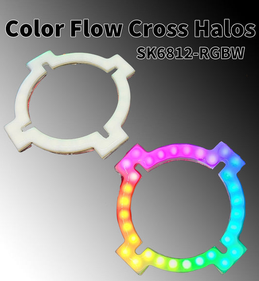 Flow Series Cross Halos - 5v SK6812 RGBW