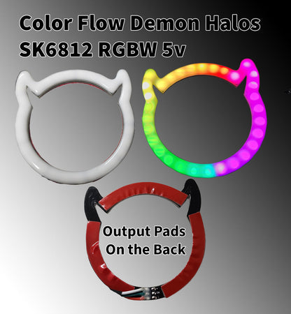 Flow Series Demon Halos - 5v SK6812 RGBW