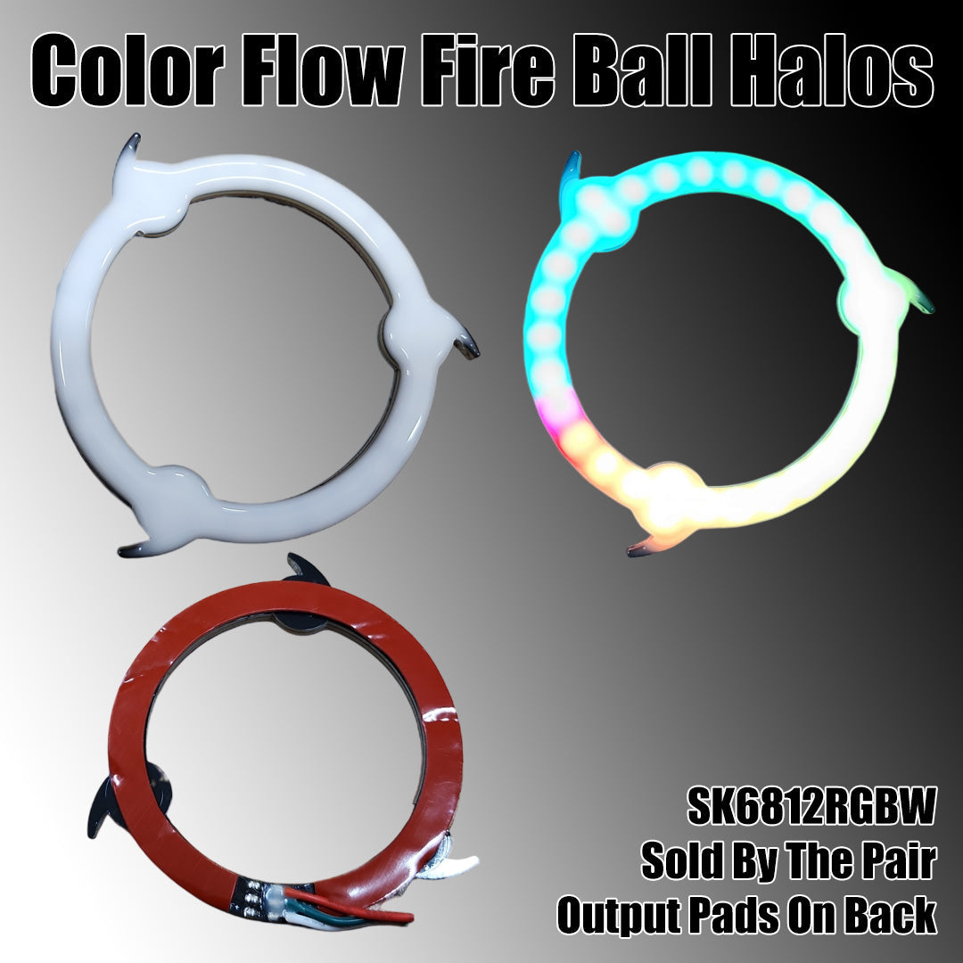Flow Series Fire Ball Halos - 5v SK6812 RGBW