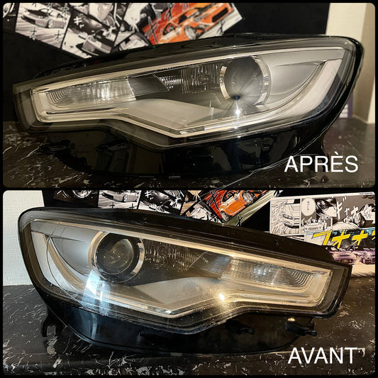 Remplacement vitre de phare/ Optiques avant