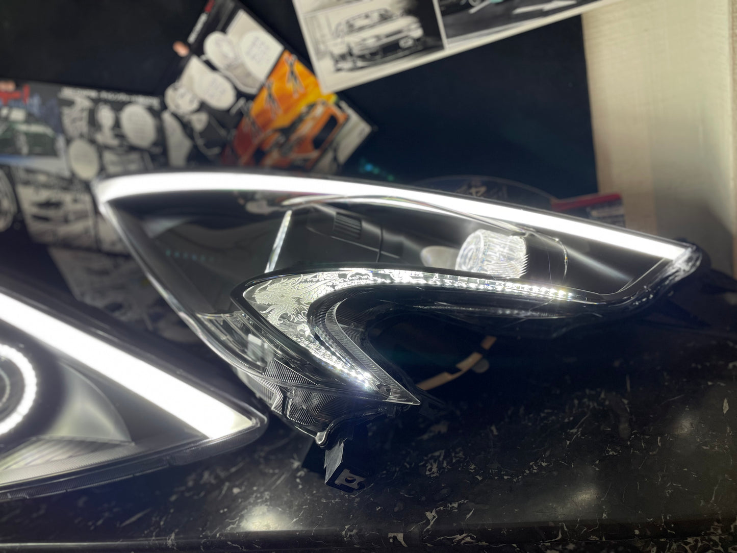 Optiques Phares Avant NISSAN 370z Custom RGBW