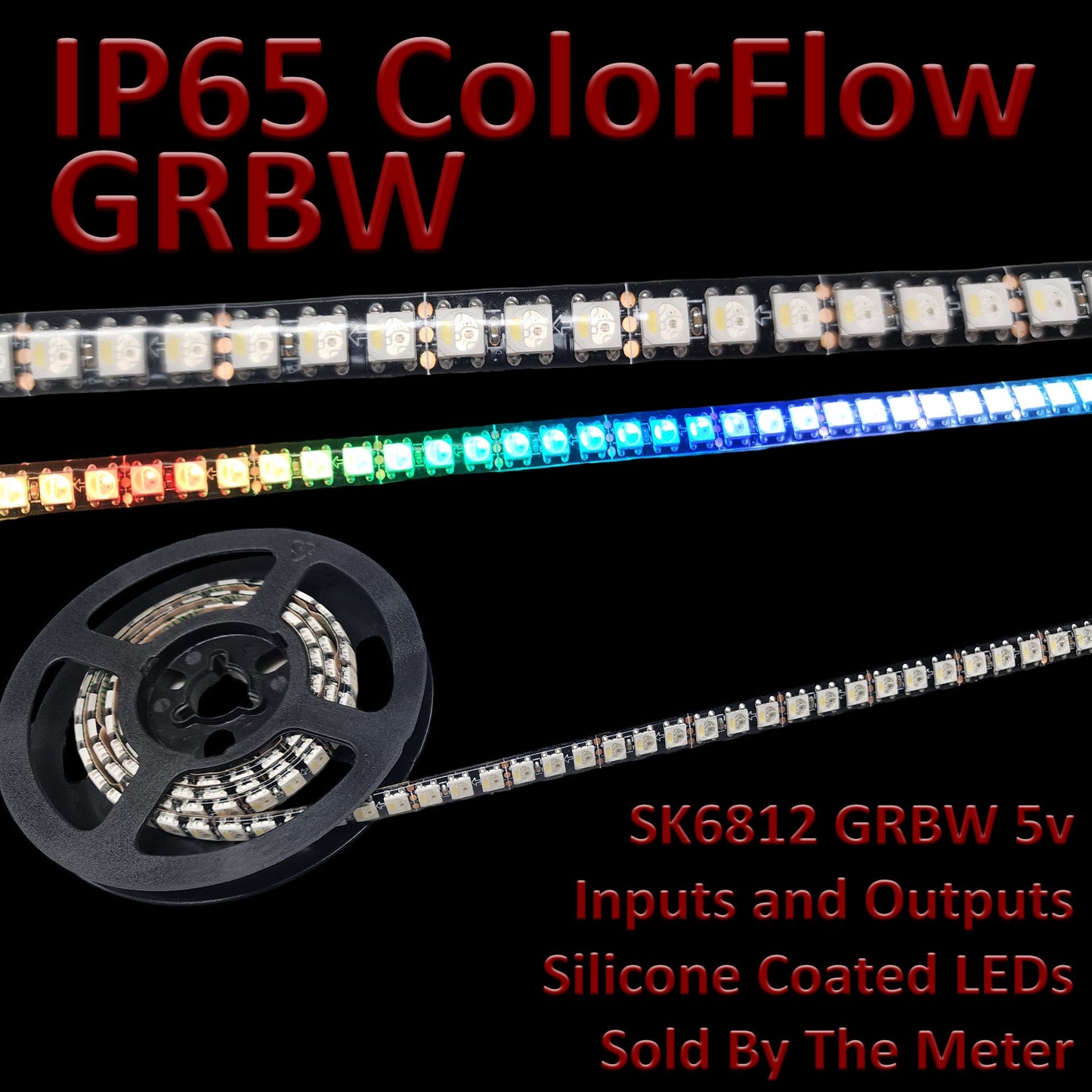 IP65 Water-Resistant Flow Series SK6812RGBW LED Strip