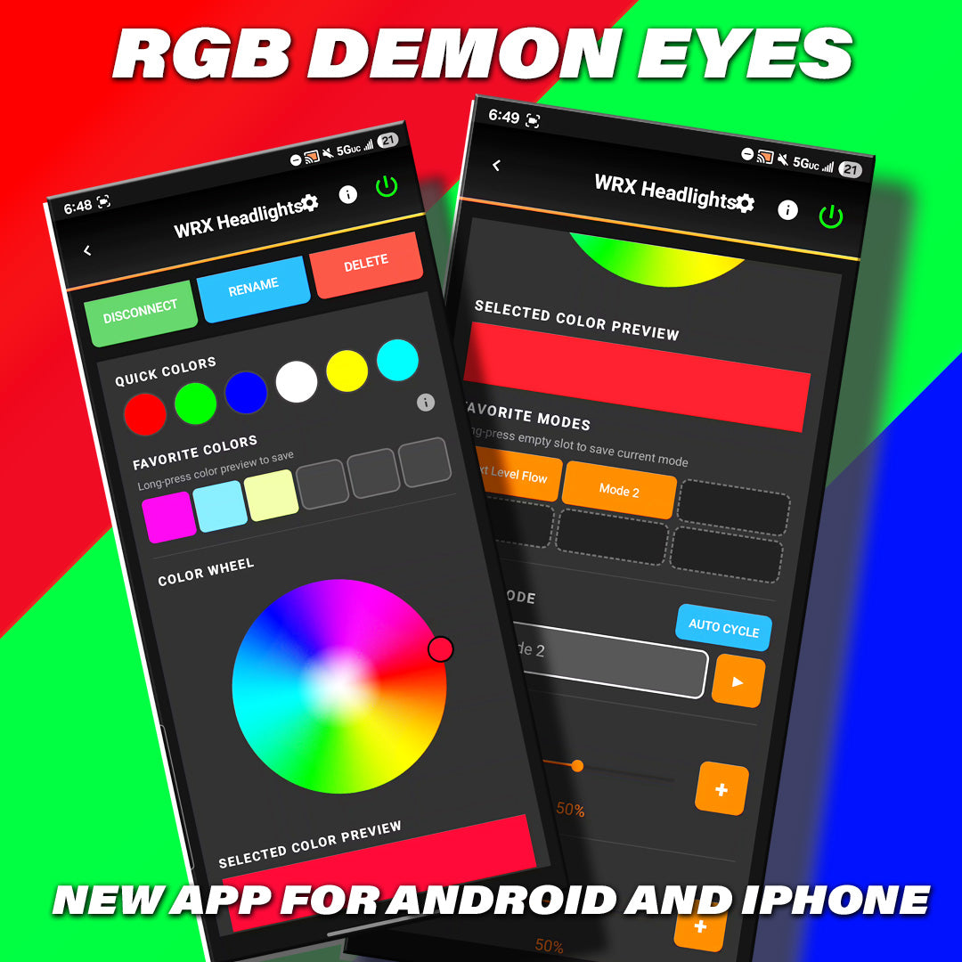NLN Ultra Bright RGB Demon Eyes - New RGB System