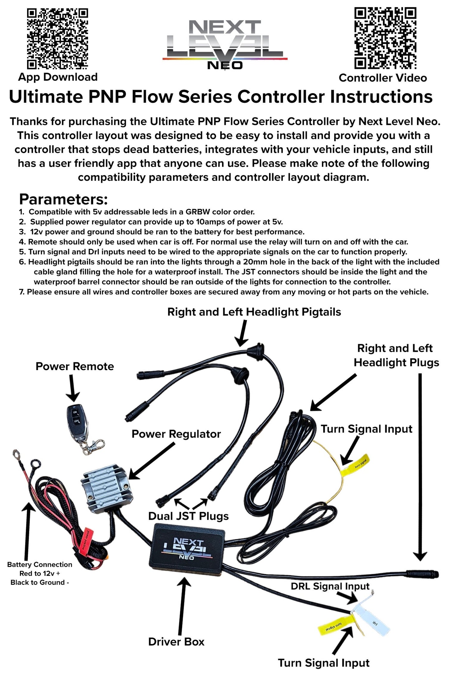 Pro Flow Series LED Controller W/ Vehicule Inputs