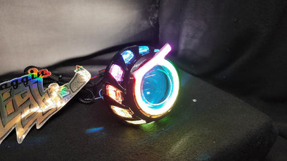 Flow Series Angry Eye Halos - 5v SK6812 RGBW