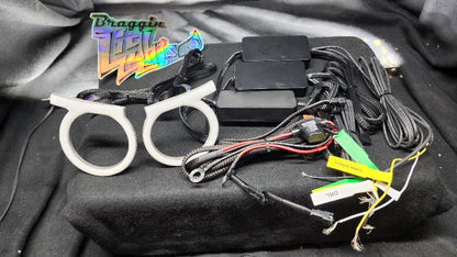 Angry Eye RGB Halos - Includes Controller With DRL and Turn Signal Inputs
