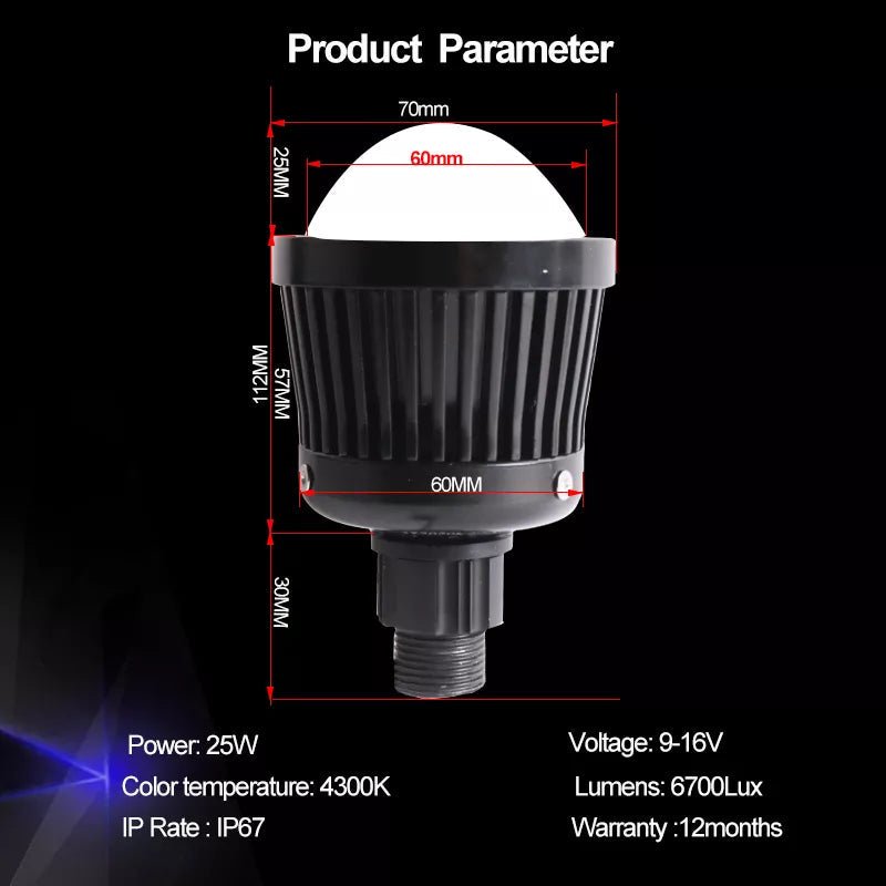 Next Level Neo 2.5" Dedicated High Beam Projectors W/ Demon Eyes