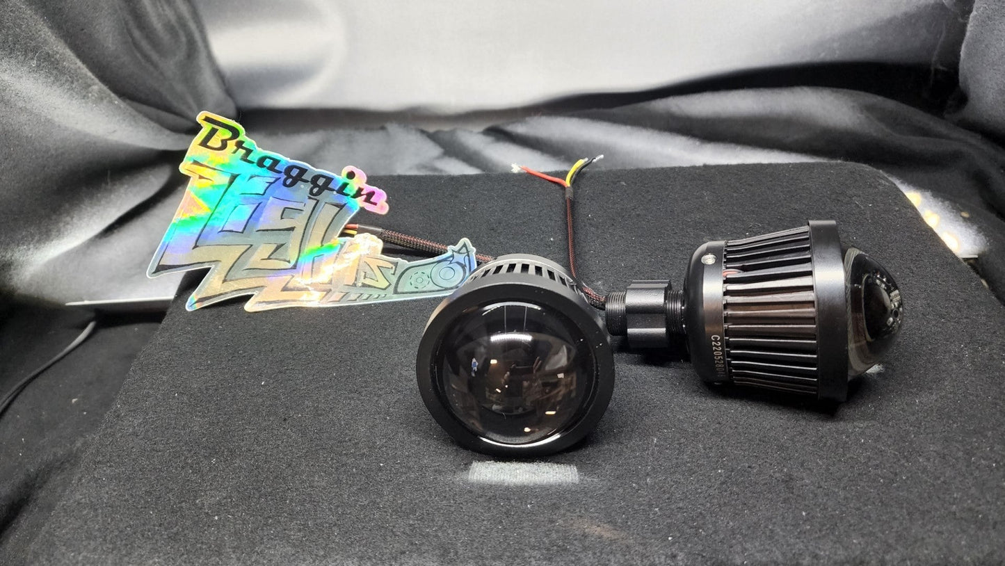 Next Level Neo 2.5" Dedicated High Beam Projectors W/ Demon Eyes