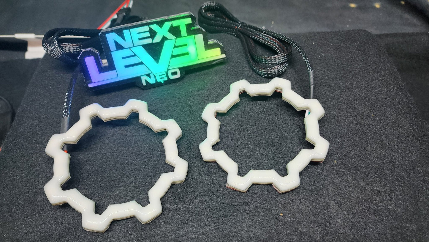 Flow Series Gear Halos - 5v SK6812 RGBW