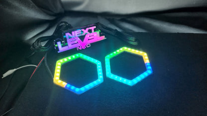 Flow Series Full HEX Halo - 5v SK6812 RGBW